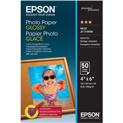 Epson Glossy Photo Paper 4x6 Inch 200gsm Pack of 50