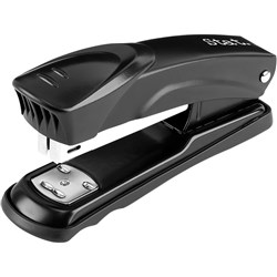 Stat Stapler Desk Half Strip 26/6 Metal Black