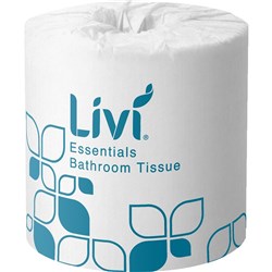 Livi Essentials Toilet Paper Rolls 2 ply 400 Sheets Box of 48