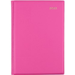 Collins Belmont Colours Diary A5 Day To Page Pink