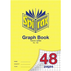 Spirax 130 Graph Book A4 48 Page 10mm Grid