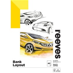 Reeves Bank Paper A3 60gsm 50 Sheets Pack