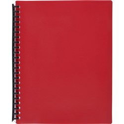 Marbig Display Book A4 Refillable 40 Pocket Red