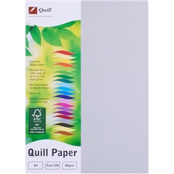 Quill Colour Copy Paper A4 80gsm Grey Ream of 500