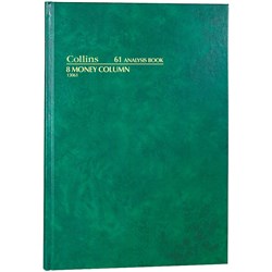 Collins Analysis 61 Series A4 8 Money Column Green