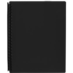 Marbig Display Book A4 Refillable 20 Pocket Black