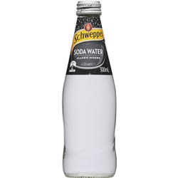 Schweppes Soda Water 300ml Bottle Pack of 24